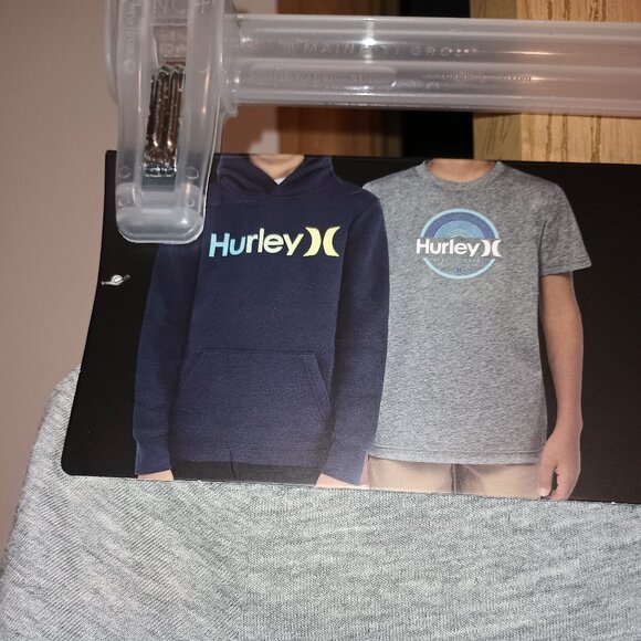 NEW Hurley Boy's 2 Pack Hoodie & Tee Set Navy/Grey Size 5/6 - Picture 4 of 8